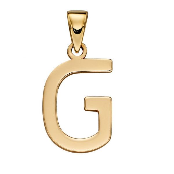 9ct Yellow Gold Letter Pendants