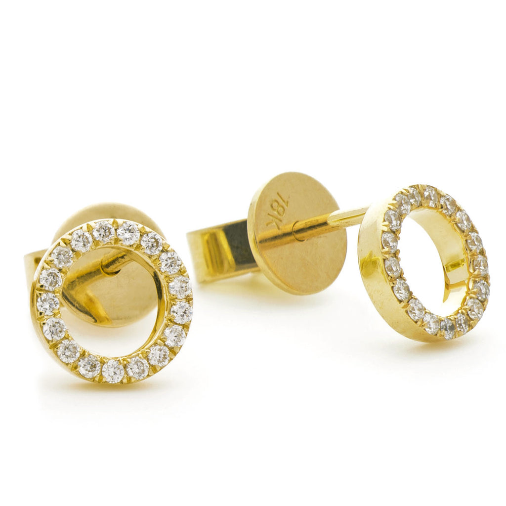 Circle of clearance life diamond earrings